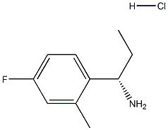(S)-1-(4-Fluoro-2-Methylphenyl)propan-1-aMine hydrochloride Structure