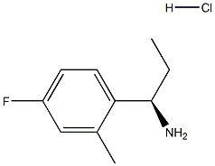 (R)-1-(4-Fluoro-2-Methylphenyl)propan-1-aMine hydrochloride 구조식 이미지