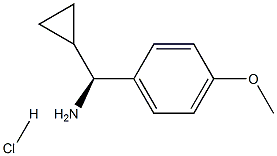 (S)-Cyclopropyl(4-Methoxyphenyl)MethanaMine hydrochloride Structure