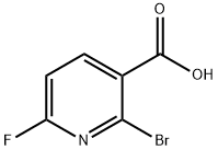 2-BroMo-6-fluoro-nicotinic acid Structure