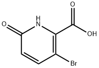 3-Bromo-6-hydroxy-2-pyridinecarboxylic acid Structure