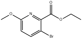 Ethyl 3-broMo-6-Methoxypicolinate 구조식 이미지