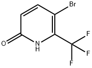 3-Bromo-6-hydroxy-2-(trifluoromethyl)pyridine 구조식 이미지