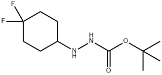 tert-butyl 2-(4,4-difluorocyclohexyl)hydrazinecarboxylate 구조식 이미지