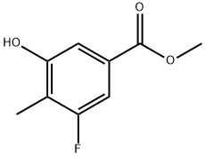 Methyl 3-fluoro-5-hydroxy-4-Methylbenzoate 구조식 이미지