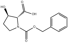 (2R,3R)-3-hydroxy-1,2-Pyrrolidinedicarboxylic acid, 1-(phenylMethyl) ester 구조식 이미지