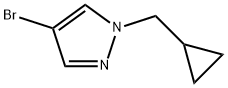 4-bromo-1-(cyclopropylmethyl)-1H-pyrazole(SALTDATA: HCl) 구조식 이미지