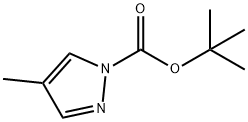 4-메틸-1H-피라졸-1-카르복실산1,1-디메틸에틸에스테르 구조식 이미지