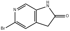 5-BROMO-1H-PYRROLO[2,3-C]PYRIDIN-2(3H)-ONE 구조식 이미지
