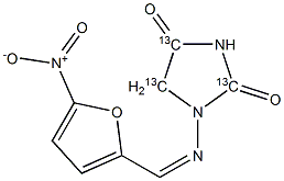 Nitrofurantoin-<sup>13</sup>C<sub>3</sub> Structure