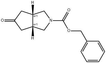 (3aR,6aS)-benzyl 5-oxohexahydrocyclopenta[c]pyrrole-2(1H)-carboxylate Structure