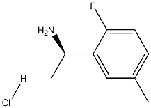 (R)-1-(2-플루오로-5-메틸페닐)에탄민염산염 구조식 이미지
