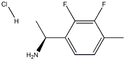 (S)-1-(2,3-디플루오로-4-메틸페닐)에탄민염산염 구조식 이미지