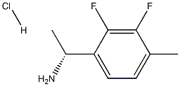 (R)-1-(2,3-디플루오로-4-메틸페닐)에탄민염산염 구조식 이미지