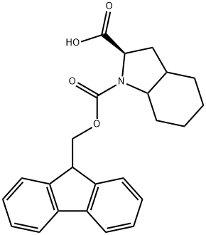 (2R)-1-(((9H-Fluoren-9-yl)Methoxy)carbonyl)octahydro-1H-indole-2-carboxylic acid Structure