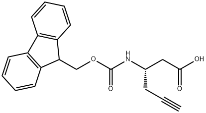 FMoc-(S)-3-AMino-5-hexynoic acid Structure