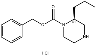 (S)-Benzyl 2-propylpiperazine-1-carboxylate hydrochloride Structure