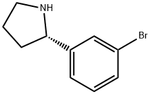 (2S)-2-(3-BROMOPHENYL)PYRROLIDINE Structure