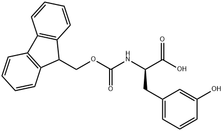 N-FMoc-3-hydroxy-D-phenylalanine 구조식 이미지