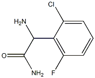 2-AMINO-2-(2-CHLORO-6-FLUOROPHENYL)ACETAMIDE Structure