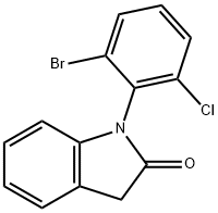 1-(2-BroMo-6-chlorophenyl)-1,3-dihydro-2H-indol-2-one Structure