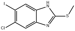 6-chloro-5-iodo-2-(Methylthio)-1H-benziMidazole Structure