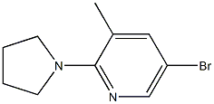 5-broMo-3-Methyl-2-(pyrrolidin-1-yl)pyridine Structure