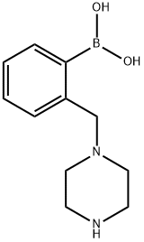 2-(piperazin-1-ylMethyl)phenylboronic acid Structure