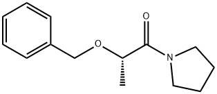 1-[(2S)-2-(benzyloxy)propanoyl]pyrrolidine Structure