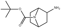 (+/-)-endo-7-Boc-7-azabicyclo[2.2.1]heptan-2-yl aMine 구조식 이미지