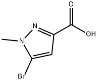 5-broMo-1-Methyl-1H-pyrazole-3-carboxylic acid Structure