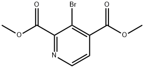 DiMethyl 3-broMopyridine-2,4-dicarboxylate Structure