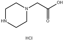 2-(피페라진-1-일)아세트산염산염 구조식 이미지