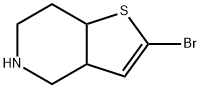 티에노[3,2-c]피리딘,2-broMo-3a,4,5,6,7,7a-헥사하이드로- 구조식 이미지