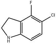 5-chloro-4-fluoroindoline 구조식 이미지