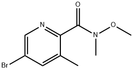 5-BroMo-N-메톡시-N,3-디메틸피콜리나미드 구조식 이미지