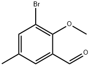 3-BroMo-2-메톡시-5-메틸벤즈알데히드 구조식 이미지
