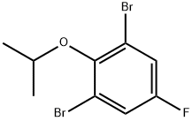 1,3-DibroMo-5-플루오로-2-이소프로폭시벤젠 구조식 이미지