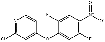 Pyridine,2-chloro-4-(2,5-difluoro-4-nitrophenoxy)- Structure