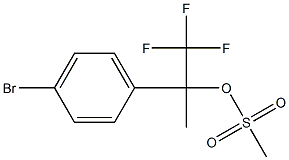 2-(4-브로모페닐)-1,1,1-트리플루오로프로판-2-일메탄술포네이트 구조식 이미지