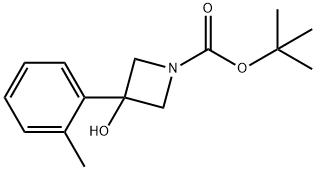tert-부틸3-히드록시-3-o-톨릴아제티딘-1-카르복실레이트 구조식 이미지