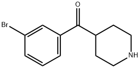 (3-브로모페닐)-4-피페리디닐-메탄온HCl 구조식 이미지