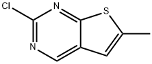 2-클로로-6-메틸티에노[2,3-d]피리미딘 구조식 이미지