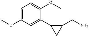 CyclopropaneMethanaMine, 2-(2,5-diMethoxyphenyl)- 구조식 이미지