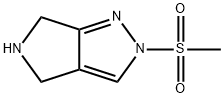 2-(Methylsulfonyl)-2,4,5,6-tetrahydropyrrolo[3,4-c]pyrazole Structure