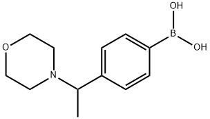 (4-(1-Morpholinoethyl)phenyl)boronic acid hydrochloride Structure