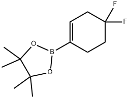2-(4,4-Difluorocyclohex-1-en-1-yl)-4,4,5,5-tetraMethyl-1,3,2-dioxaborolane 구조식 이미지