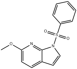 1-(Phenylsulfonyl)-6-Methoxy-7-azaindole Structure