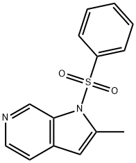 1-(Phenylsulfonyl)-2-Methyl-6-azaindole Structure