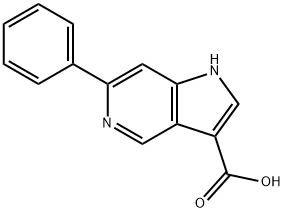 6-Phenyl-3-(5-azaindole)carboxylic acid Structure